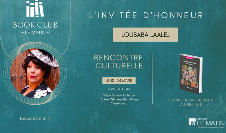 L'artiste-peintre et écrivaine Loubaba Laalej invitée du Book Club «Le Matin»